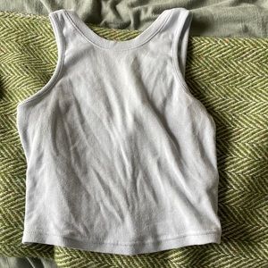 Open Edit light blue crop top size small